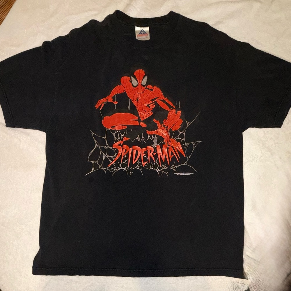 🕷️ VINTAGE 2002 Spider-Man Movie Promo Tee XL